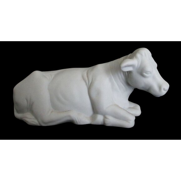Avon Nativity Collectibles The Cow Figurine  - Vintage 1987 White Porcelain - Picture 2 of 9
